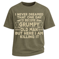 T-Shirt mit Aufdruck „Grumpy Old Man“