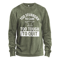Langarmshirt „Zu stur, um sich darum zu kümmern“