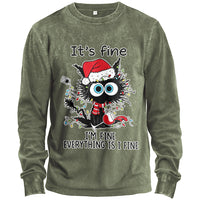 Maglietta a maniche lunghe It's Fine Cat