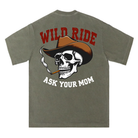 Wild Ride Ask Your Mom Cowboy Skull Tee