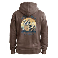 Einfach nur ein Vater – kam mit dem Waschbär-Hoodie zurück