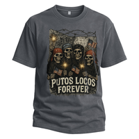Herren-T-Shirt aus gewaschener 230 g schwerer Baumwolle im Retro-Stil