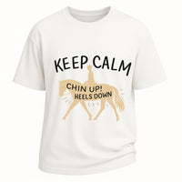 Keep Calm Chin Up Horse Tee