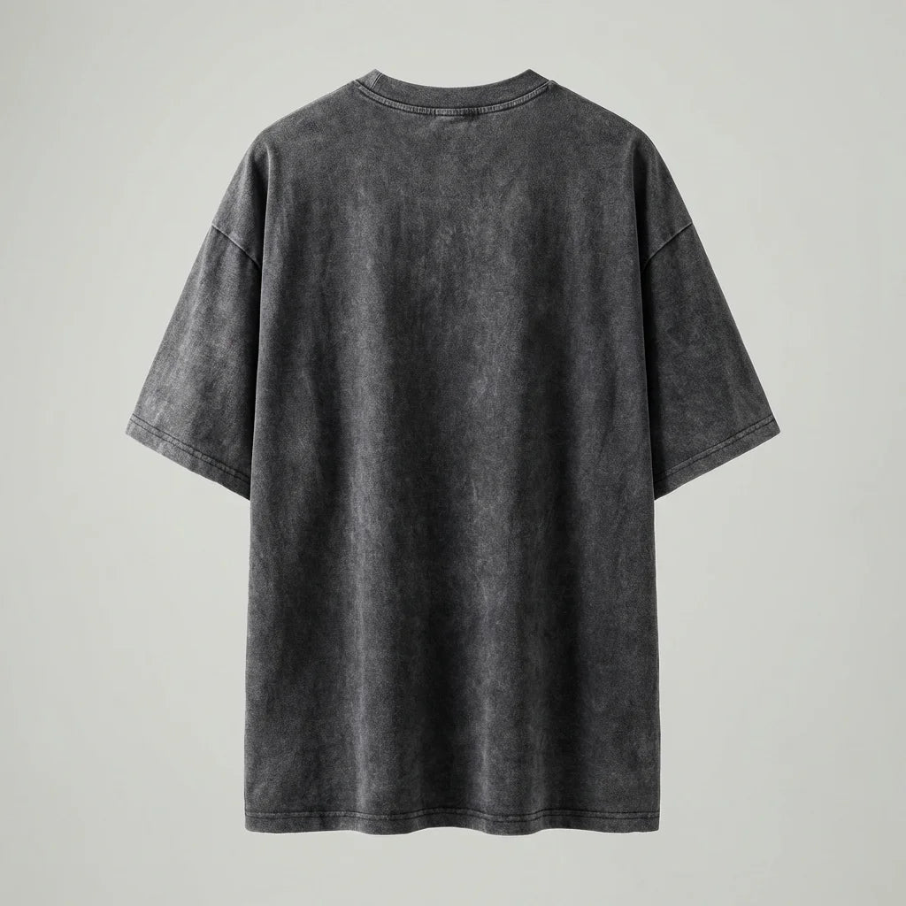 Vintage Cybercore Acid Wash Old Tee Front View