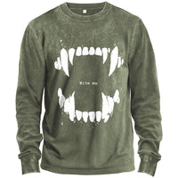 Bite Me Fangs Long-Sleeve Tee